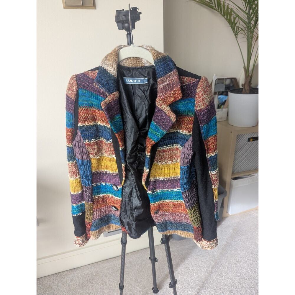 LULU-H women's blazer jacket 30% wool 70% viscose Size M
